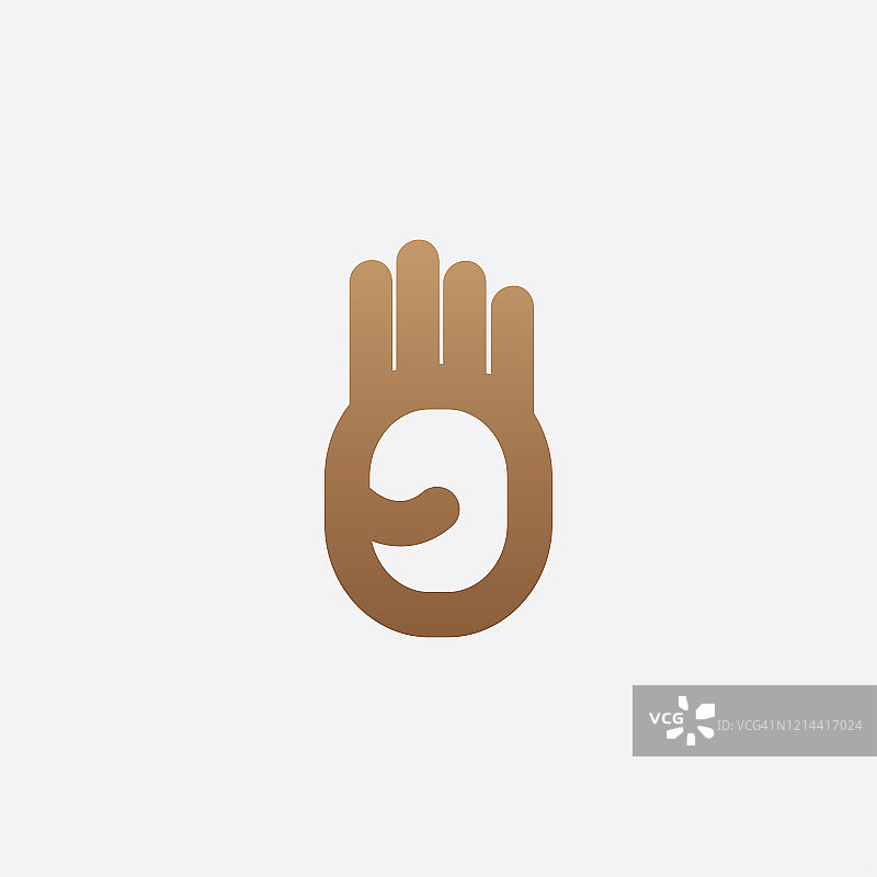 四指图标矢量插图图片素材