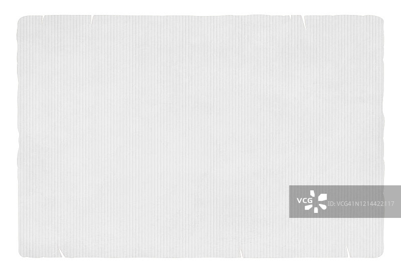 浅灰色条纹背景，类似带有磨损或撕裂边缘的 grunge 纹理瓦楞纸图片素材