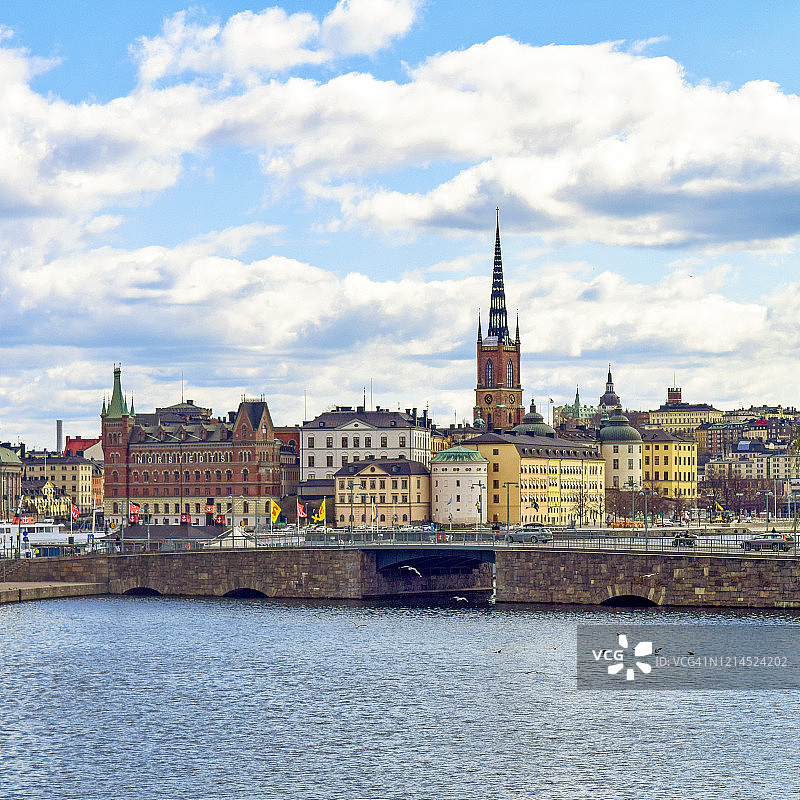 瑞典斯德哥尔摩老城景观图片素材