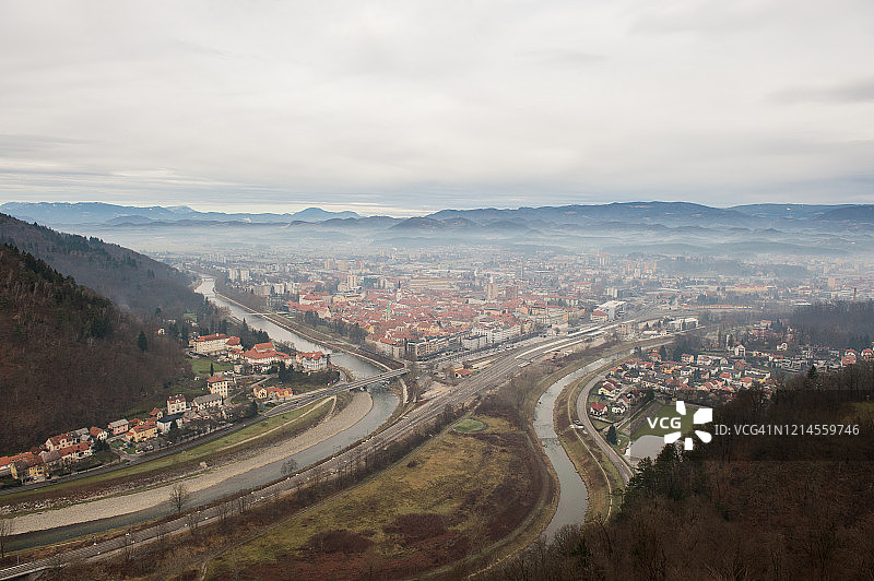 斯洛文尼亚采列镇图片素材