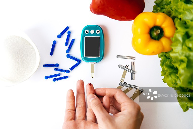 每日糖尿病护理图片素材