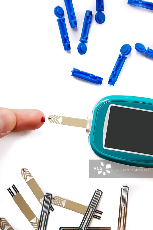 每日糖尿病护理图片素材