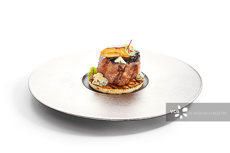 胡椒牛排侧视图图片素材