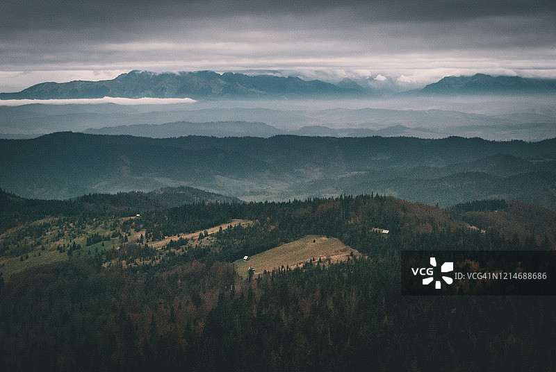 戈尔采和塔特拉山脉图片素材