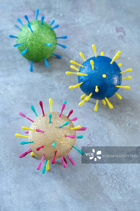 人造新冠病毒模型图片素材