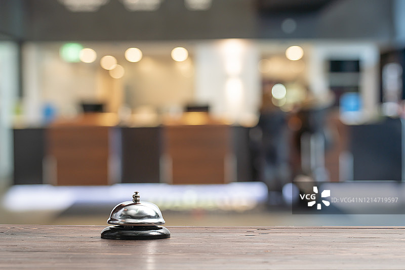 酒店服务铃与模拟酒店背景图片素材