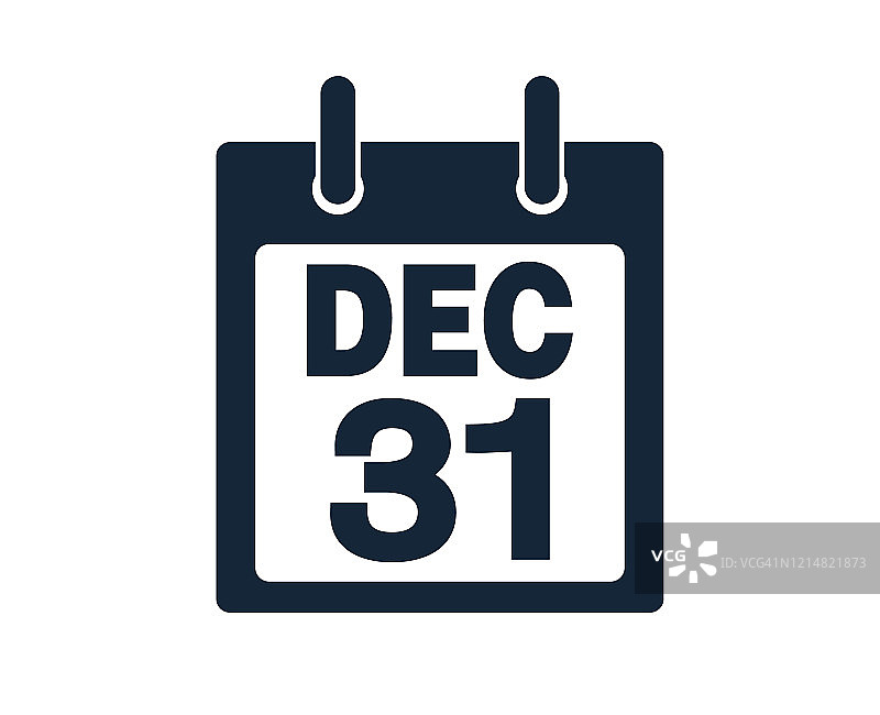 12月31日日历图标矢量素材图片素材