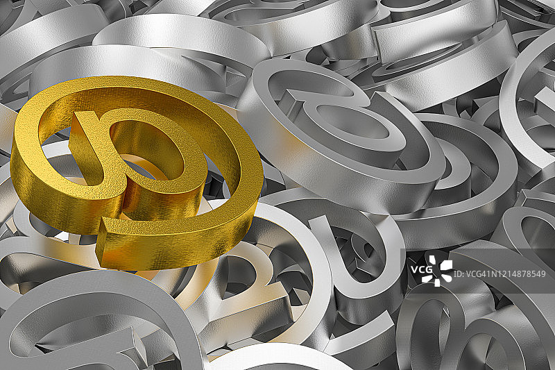 邮件符号3D渲染图片素材