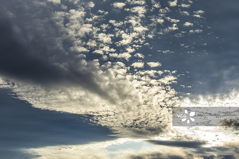 日落时天空中的云彩图片素材
