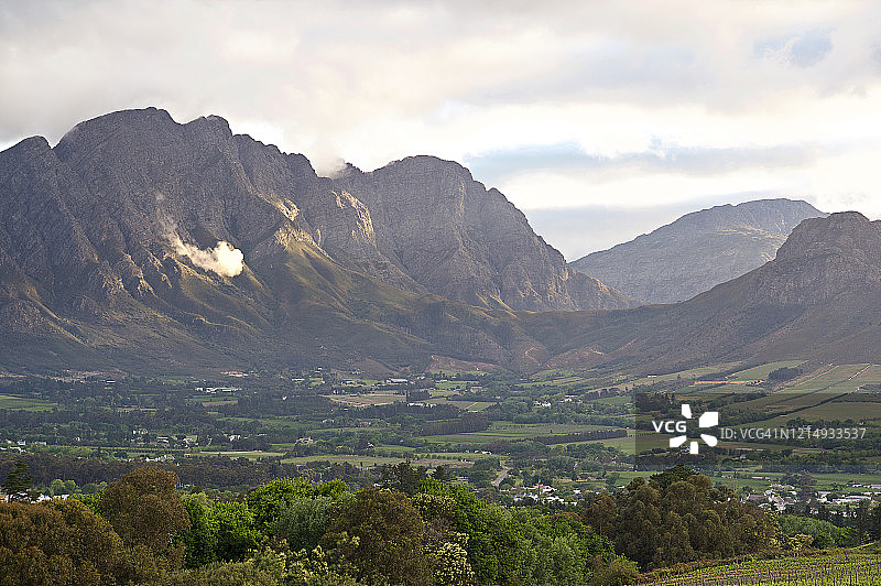 弗兰舒克山谷的山体滑坡图片素材