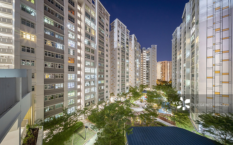 新加坡新型公共住房图片素材