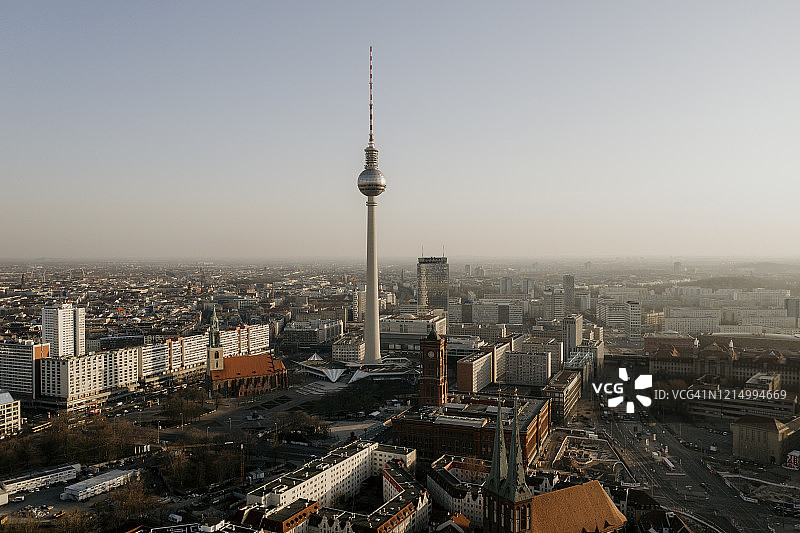 柏林城市景观电视塔2图片素材