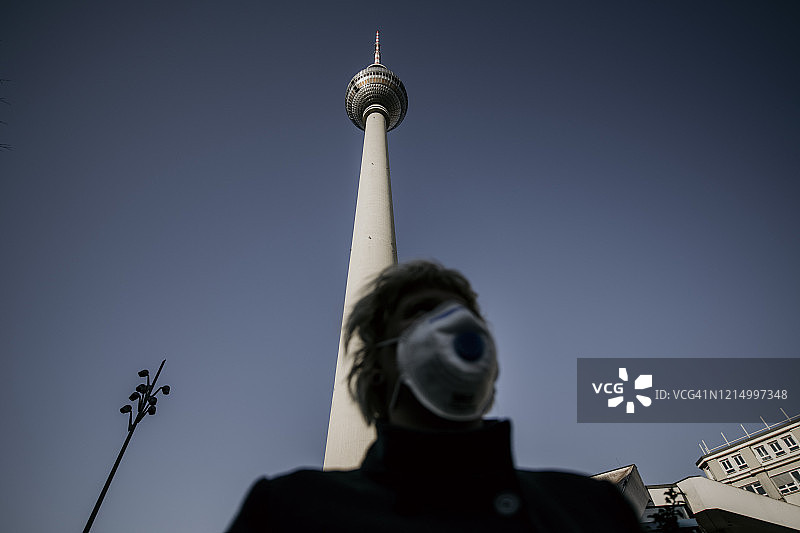 柏林因新冠疫情封锁图片素材