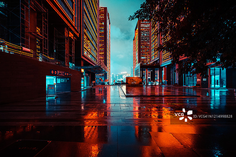 重庆夜间商业区图片素材