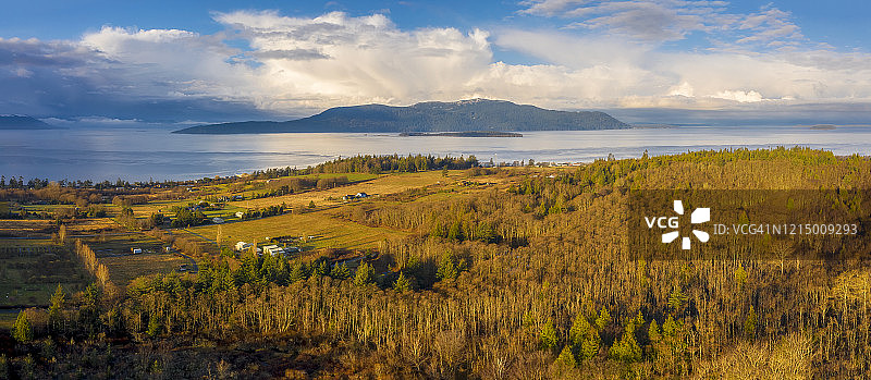 华盛顿州拉米岛的奥卡斯岛风光图片素材