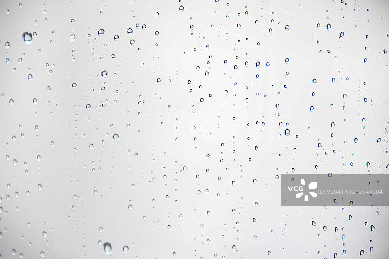 透明玻璃窗上的雨滴 plat 设计概念背景图片素材