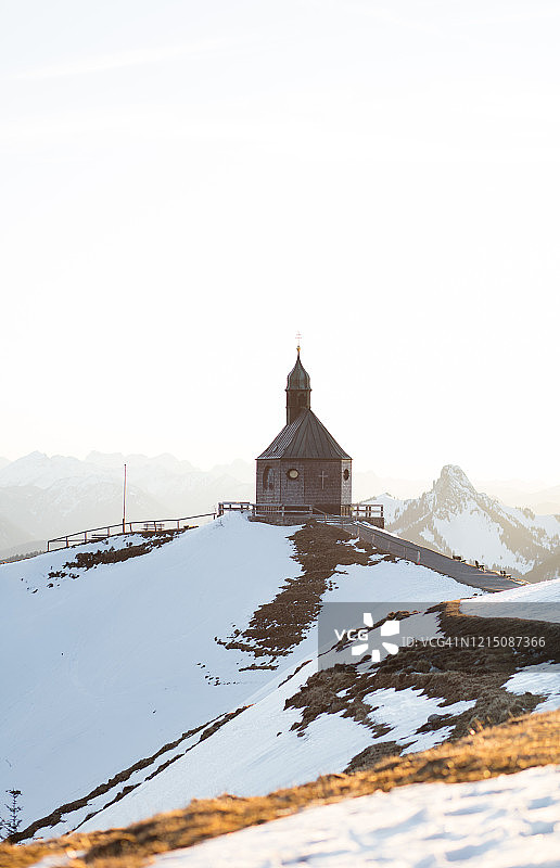 泰根湖-瓦尔贝格山图片素材