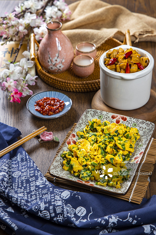 蔬菜炒鸡蛋图片素材