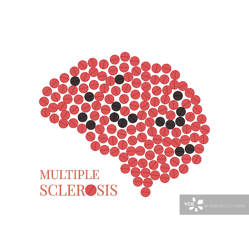 多发性硬化症概念图图片素材