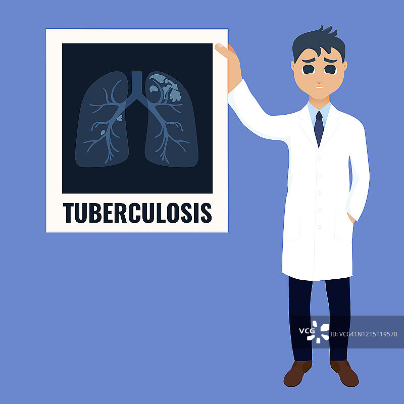 肺结核诊断图示图片素材