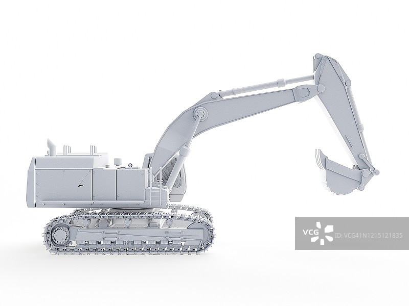 挖掘机插画图片素材