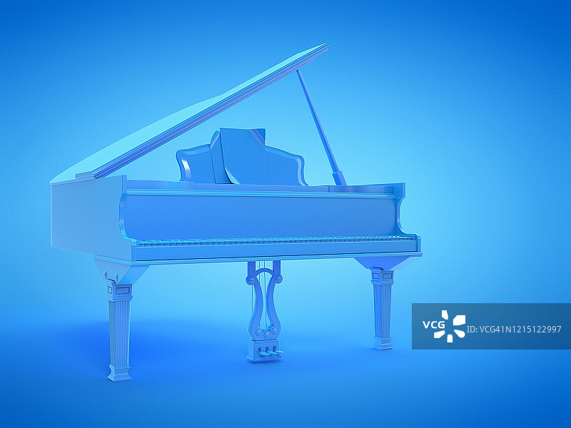 三角钢琴插画图片素材