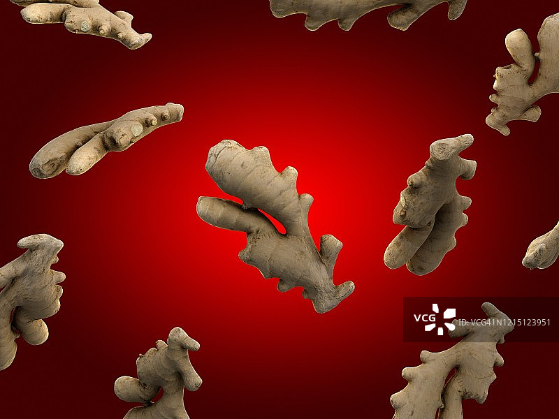 生姜插画图片素材