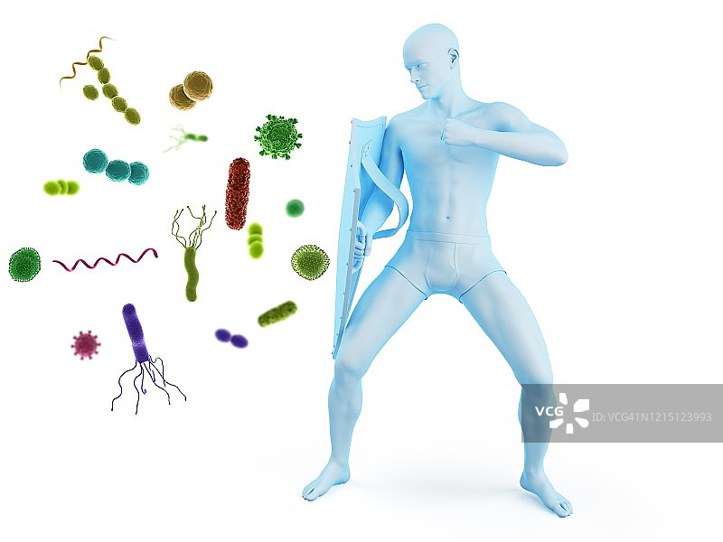 免疫系统概念插画图片素材