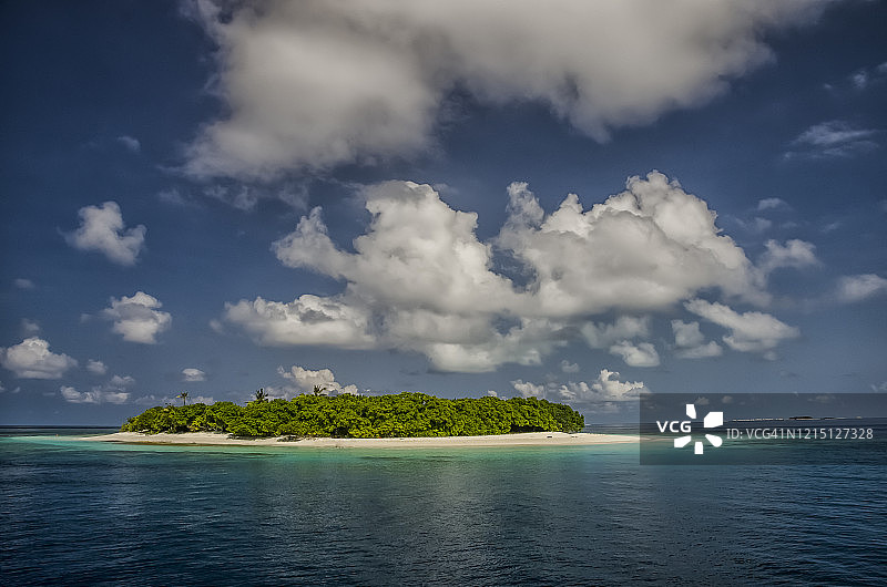 马尔代夫的荒岛图片素材