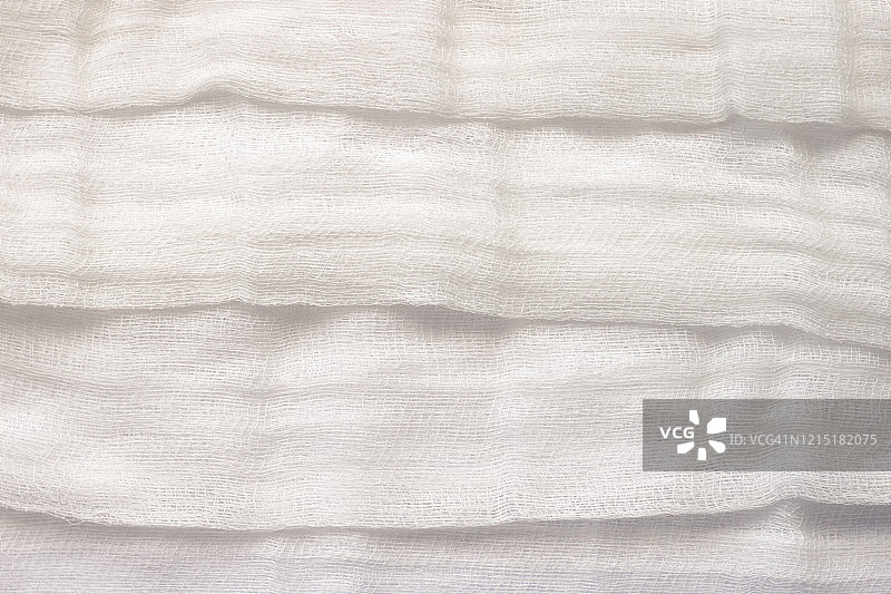白色梭织棉纱布背景纹理特写图片素材