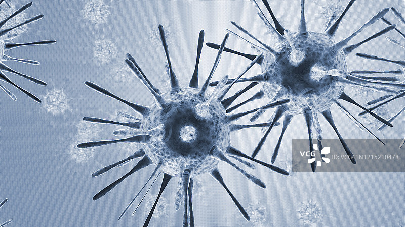 3D病毒细胞攻击图片素材