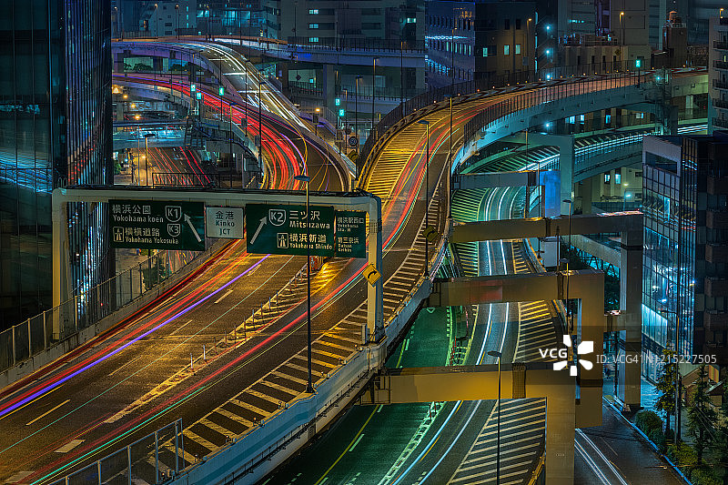 日本横滨高速公路图片素材