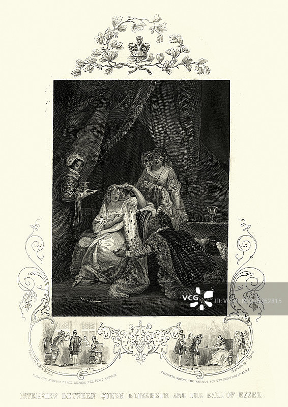 伊丽莎白一世女王和埃塞克斯伯爵图片素材