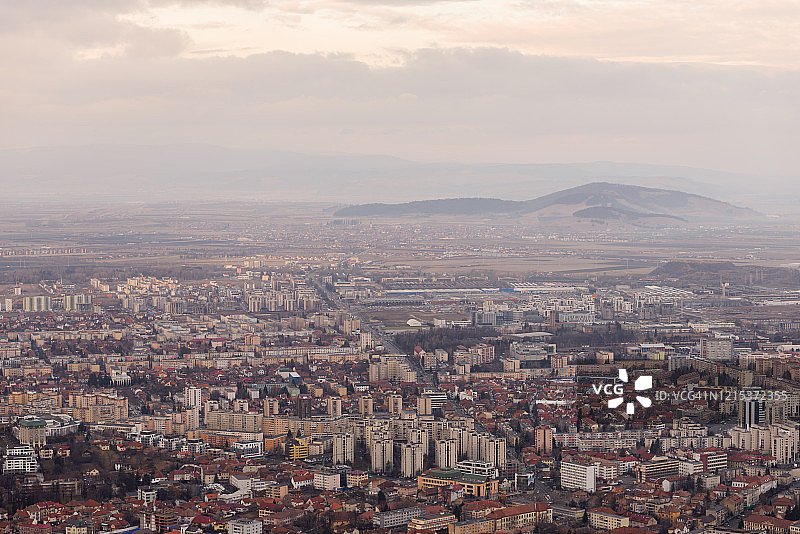布拉索夫鸟瞰图片素材