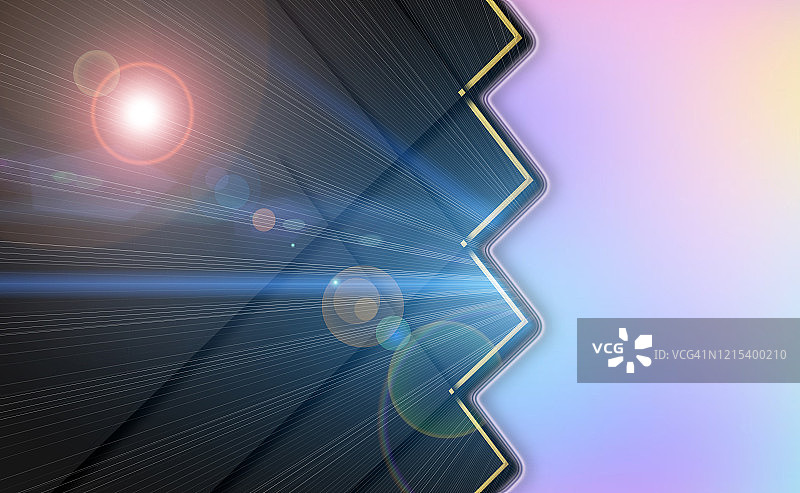 彩色圆点透镜光晕抽象科技背景图片素材