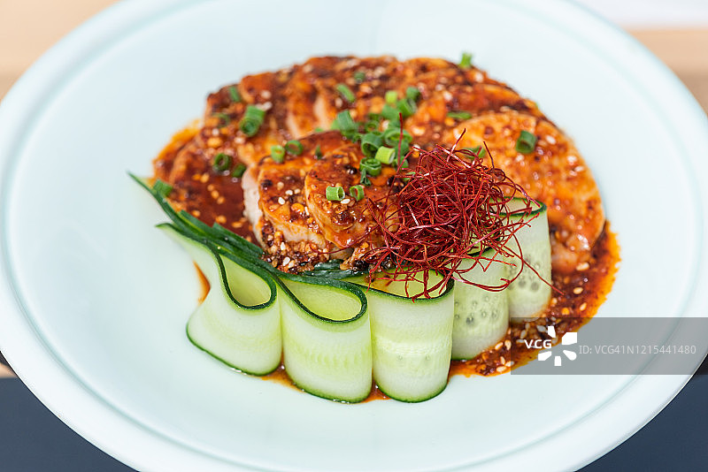 蒜泥白肉图片素材