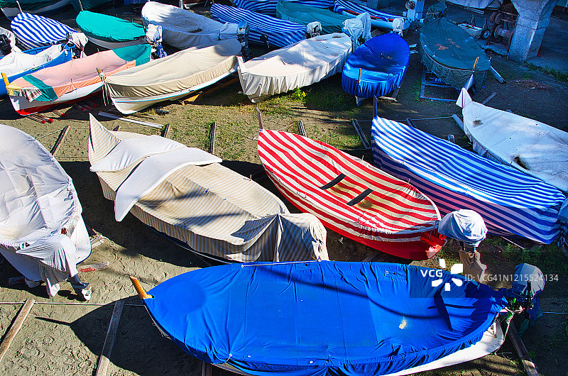 莱万托港口的带篷船只图片素材