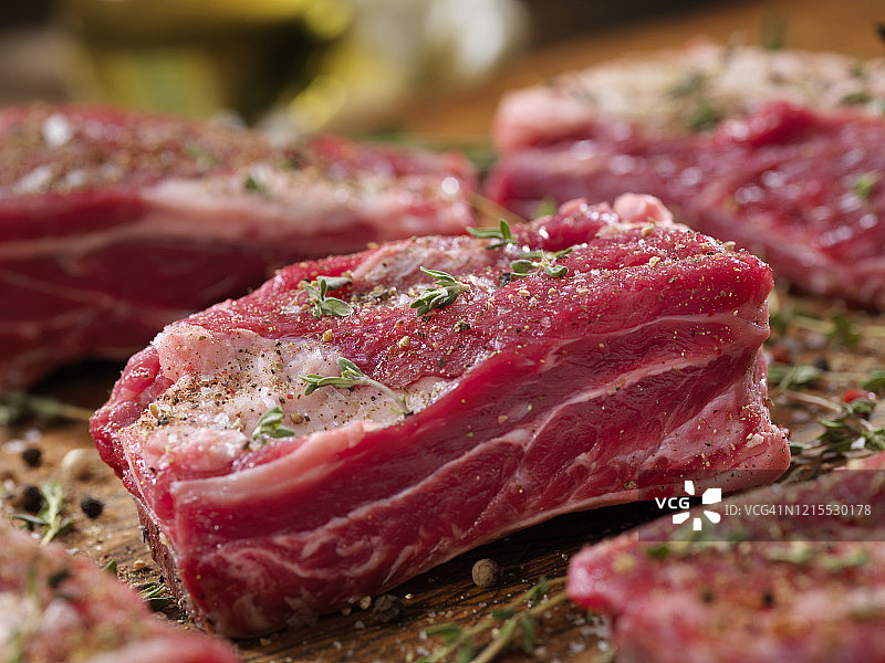 调味厚切牛排图片素材