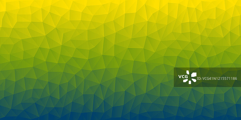 具有绿色渐变的多边形马赛克-抽象几何背景-低多边形图片素材