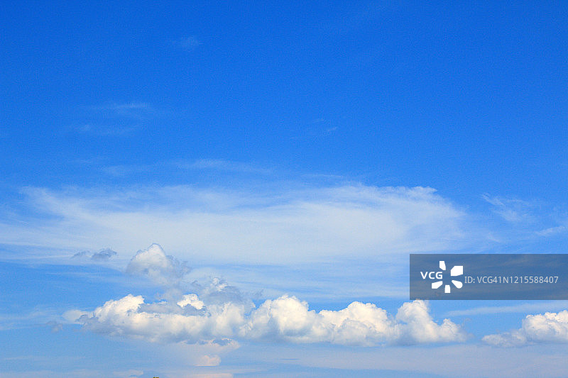 蓝天白云。图片素材