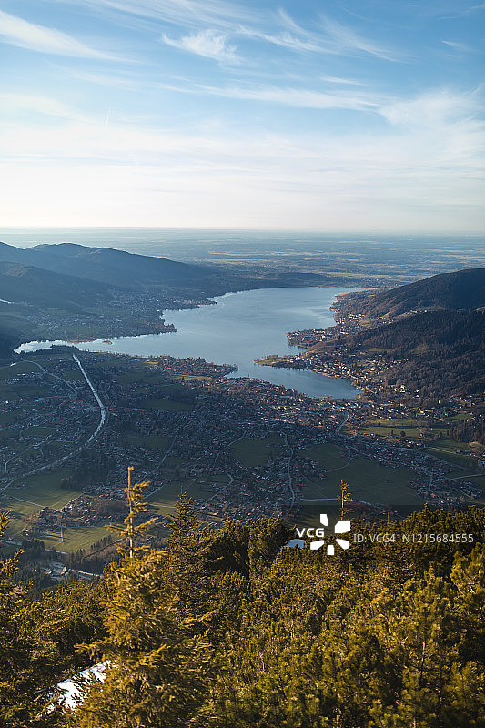 泰根湖-瓦尔贝格山图片素材