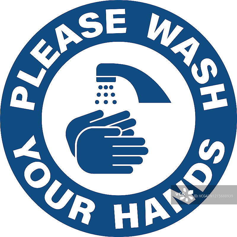 洗手提示图片素材