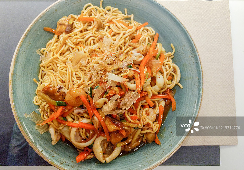 海鲜炒面图片素材