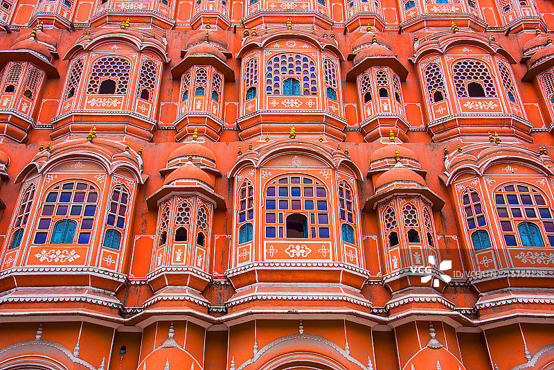印度斋浦尔风之宫外墙图片素材