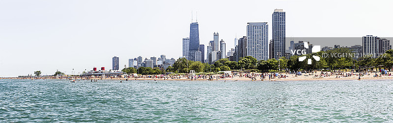 市中心，林肯公园，北大道海滩图片素材