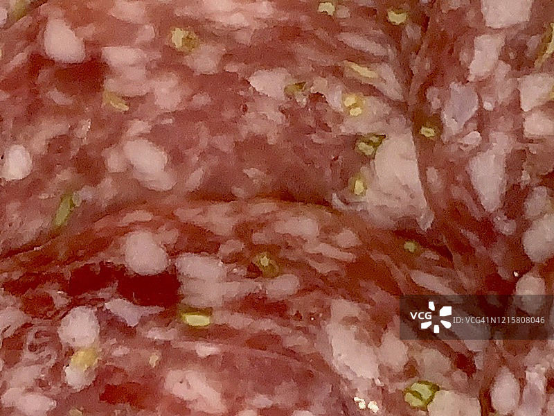 包装好的腌制火腿切片模糊特写图像图片素材