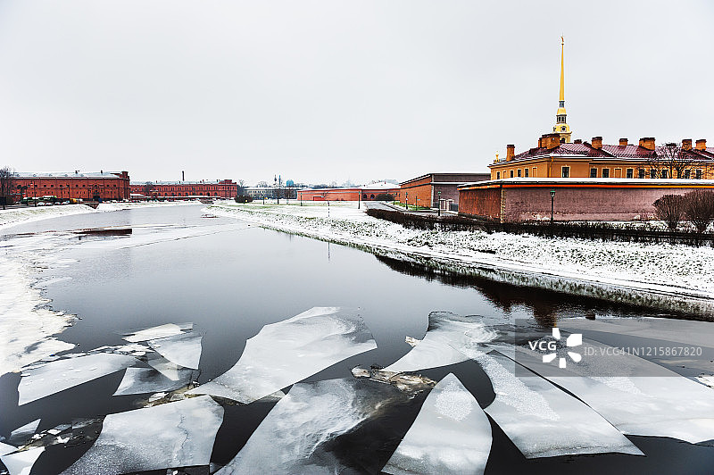 俄罗斯圣彼得堡的彼得保罗要塞图片素材