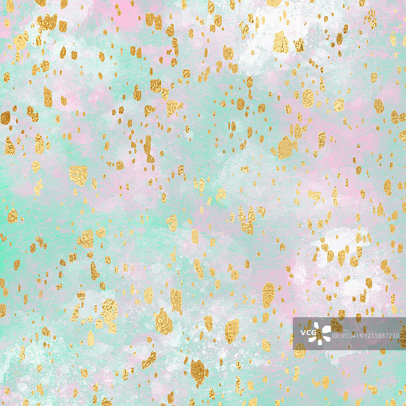 金色箔片五彩纸屑图案油漆背景banner设计图片素材