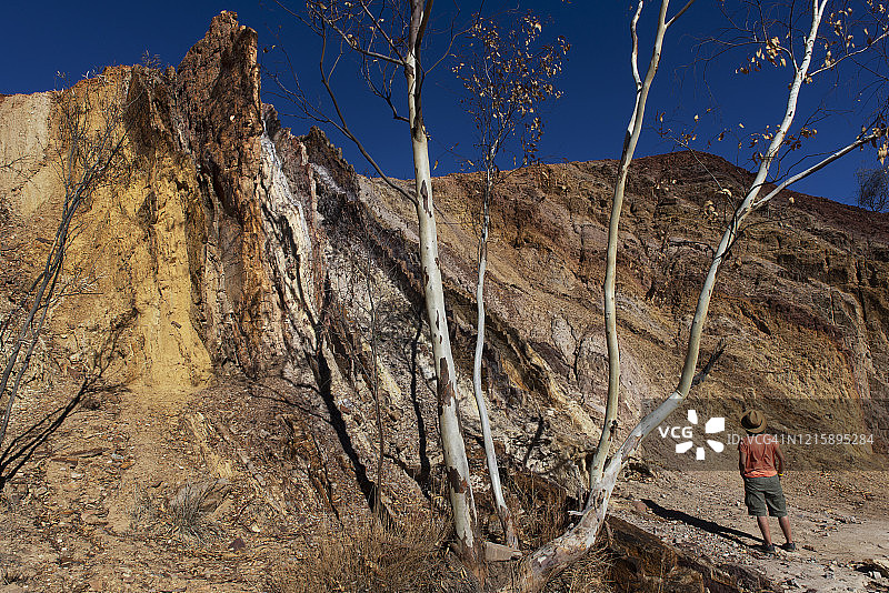 澳大利亚中部赭色坑图片素材