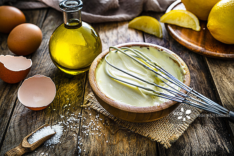 准备自制蛋黄酱图片素材